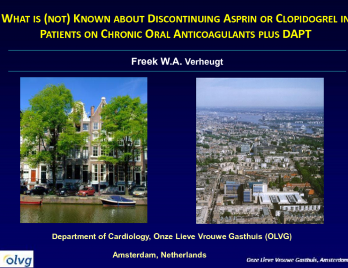 What Is Known (and What Is Not) About Discontinuing Aspirin or Clopidogrel in Patients on Chronic Oral Anticoagulants Plus DAPT