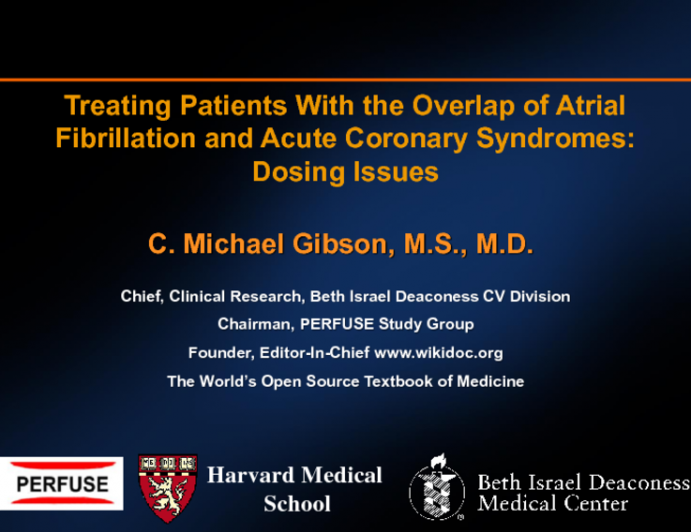 Dosing Considerations of Oral Anticoagulant Therapy in the ACS and PCI Patient: Optimizing Efficacy While Minimizing Bleeding