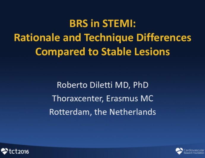 BRS in STEMI: Rationale and Technique Differences Compared to Stable Lesions