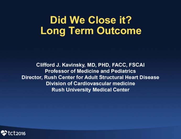 Case #4 - Resolution: Did We Close It (?), and Long-term Patient Outcomes