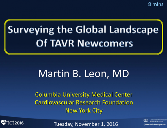 Surveying the Global Landscape of TAVR Newcomers