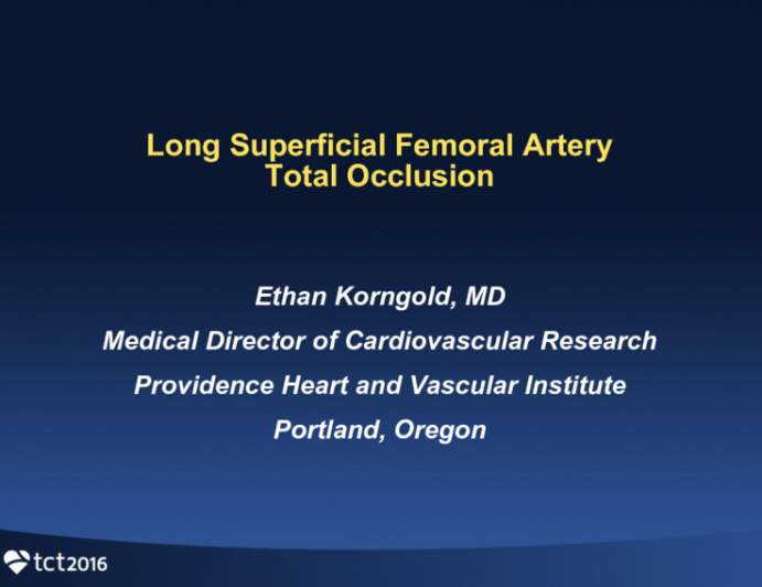 Case Presentation: Long SFA CTO