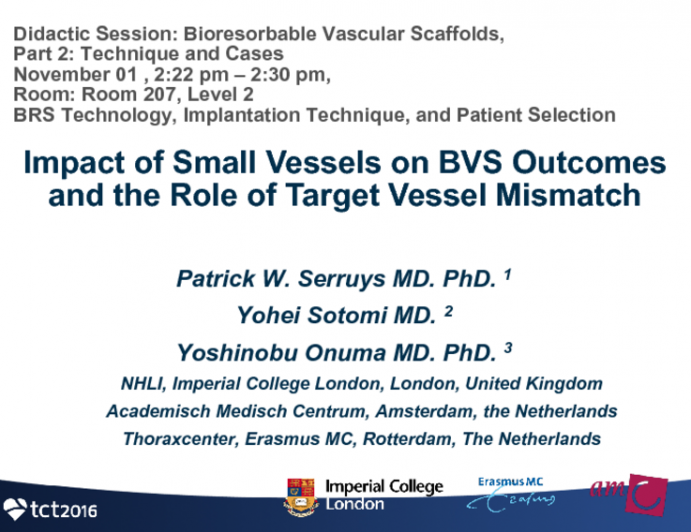 Impact of Small Vessels on BVS Outcomes and the Role of Target Vessel Mismatch
