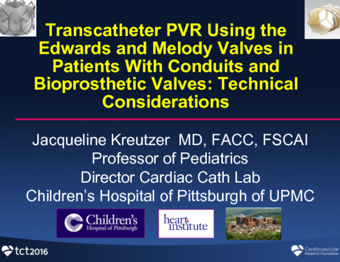 Transcatheter PVR Using the Edwards and Melody Valves in Patients With Conduits and Bioprosthetic Valves: Technical Considerations