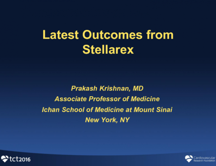 Rapid Fire Update: Latest Outcomes From the SFA Randomized Trials III - Stellarex
