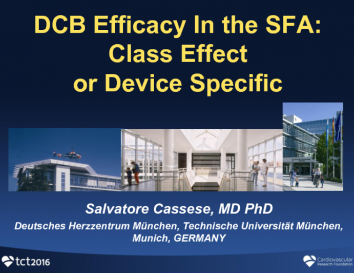 "DCB Efficacy In the SFA: Class-Effect or Device Specific"