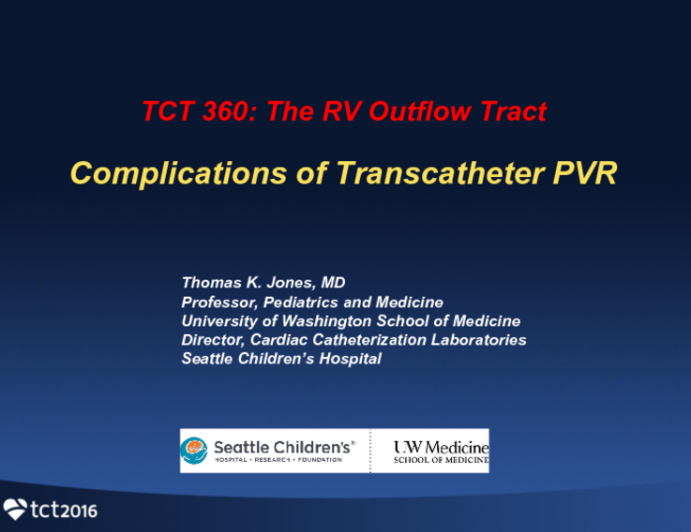 Complications of Transcatheter PVR