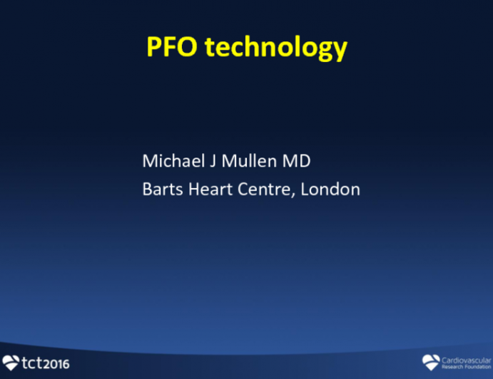 Available Devices/Techniques for Closure of PFO