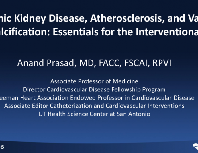 CKD, Atherosclerosis, and Vascular Calcification: Essentials for the Interventionalist