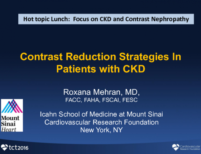 Contrast Reduction Strategies in the Patient With CKD