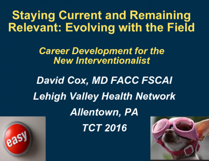 Staying Current and Remaining Relevant: Evolving With the Field