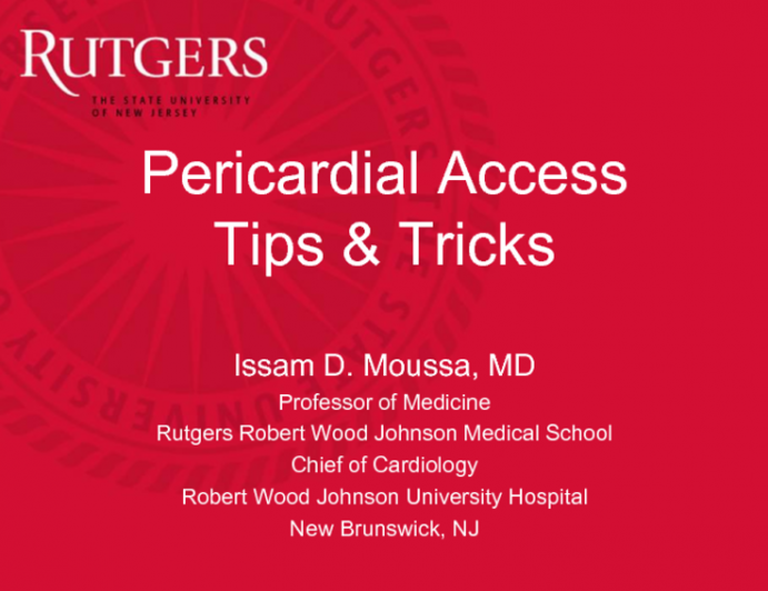 Pericardial Access Tips and Tricks