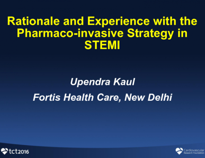 Rationale and Experience With the Pharmacoinvasive Strategy in STEMI