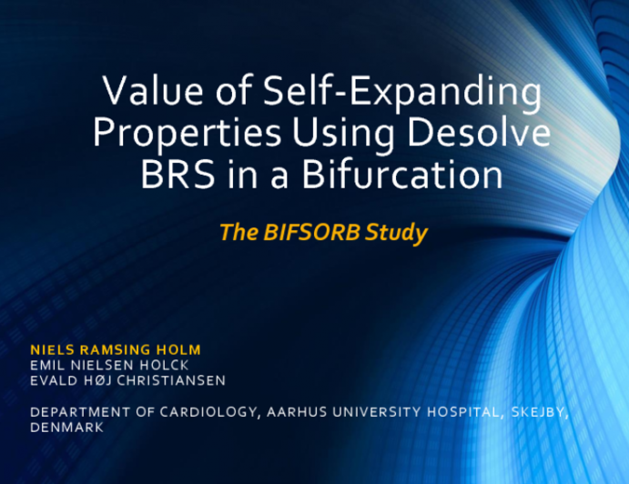 Case #9: Value of Self-Expanding Properties Using Desolve BRS in a Bifurcation