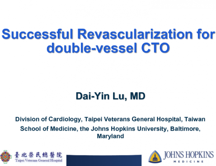 TCT 1097: Successful Revascularization for Double-Vessel CTO