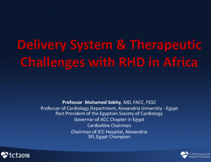 Delivery System and Therapeutic Challenges with RHD in Africa