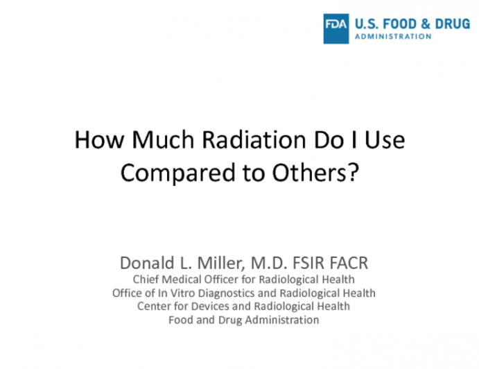 How Much Radiation Do I Use Compared to Others? Review of Reference Levels and QA Policies