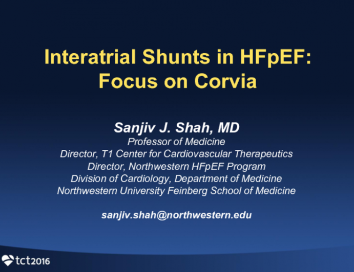 Interatrial Shunts in HFpEF: Focus on Corvia
