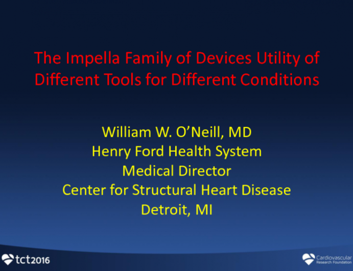 The Impella Family of Devices: Utility of Different Tools for Different Conditions