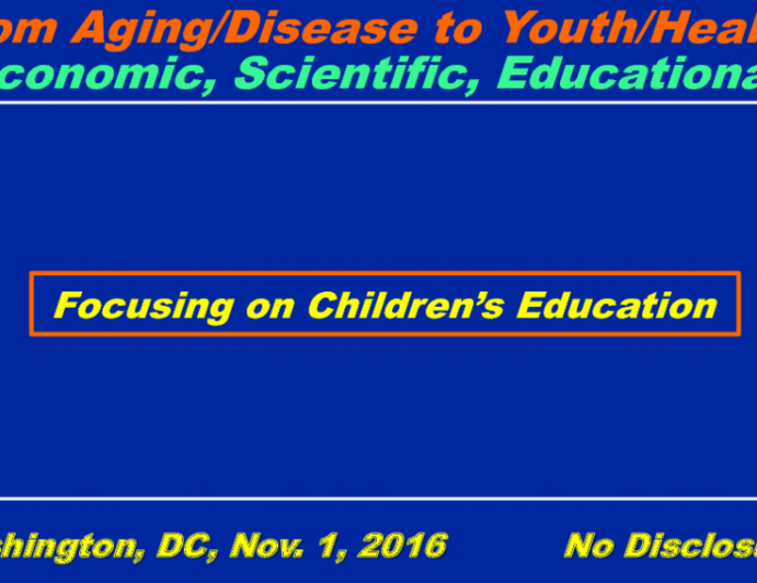 Featured Lecture: A Personal Mission to Impact Cardiovascular Health: It Must Start With Children!