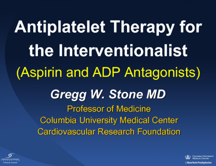Antiplatelet Therapy for the Interventionalist
