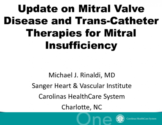Update on Mitral Valve Disease and Transcatheter Therapies for Non-Aortic Valves