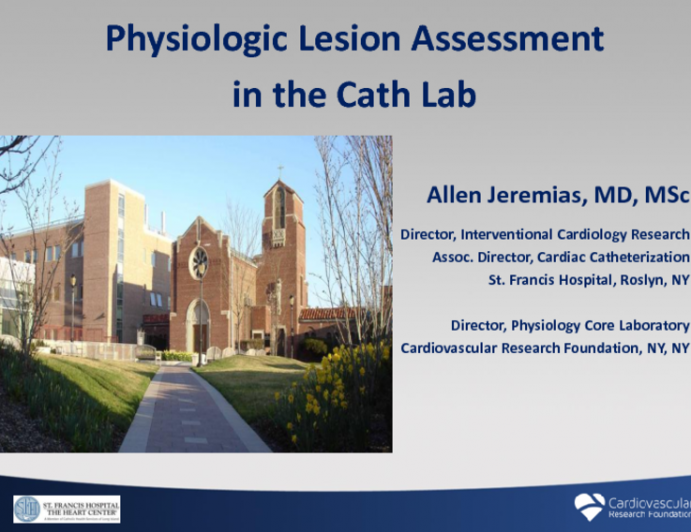 Physiologic Lesion Assessment in the Cath Lab