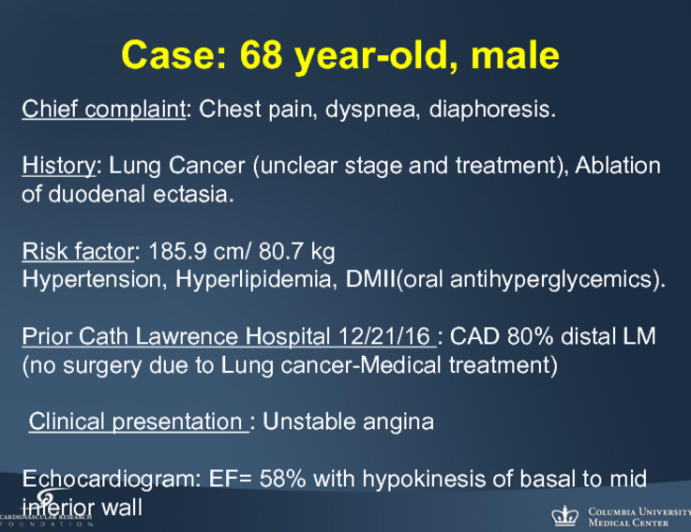 Case: 68 year-old, male