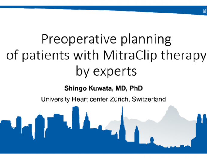 Preoperative Planning of Patients with MitraClip Therapy by Experts