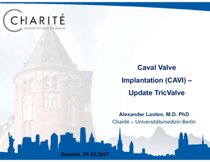 Caval Valve Implantation (CAVI) - Update TricValve