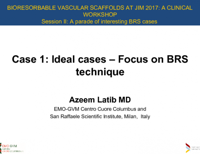 Case 1: Ideal cases – Focus on BRS Technique