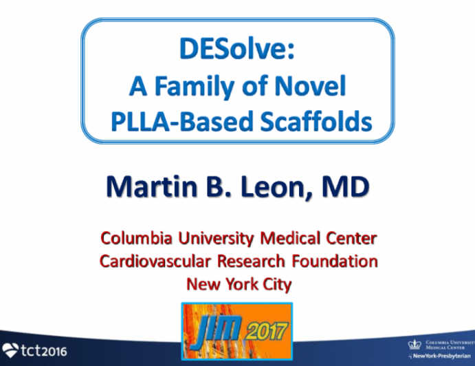 DESolve: A Family of Novel PLLA-Based Scaffolds