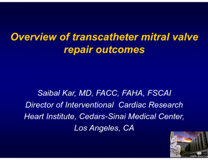 Overview of Transcatheter Mitral Valve Repair Outcomes