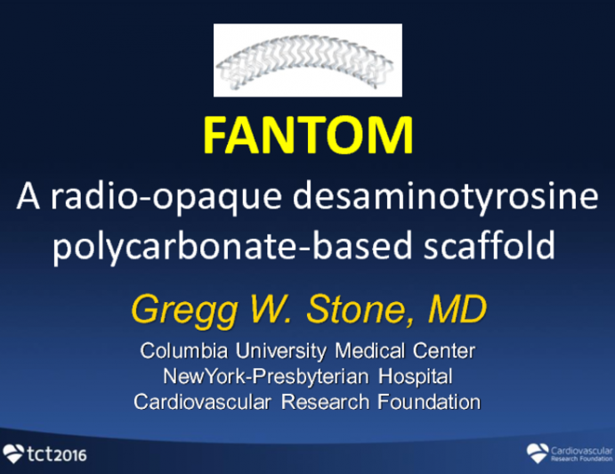 FANTOM: A Radio-opaque Desaminotyrosine Polycarbonate-based Scaffold 