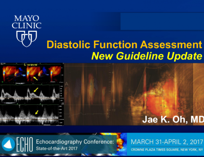 ASE Diastolic Function Guidelines: Diastology Simplified