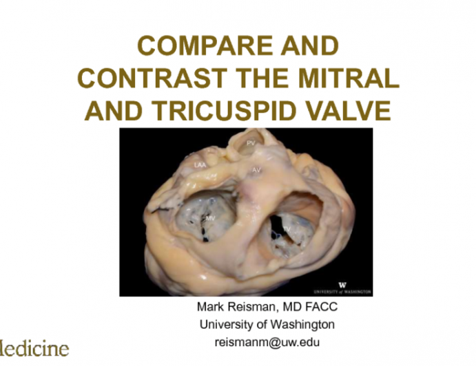 Compare and Contrast The Mitral and Tricuspid Valve