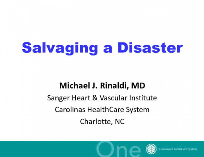 Salvaging a Disaster: 78 yo Male prior CABG presents with Acute CHF