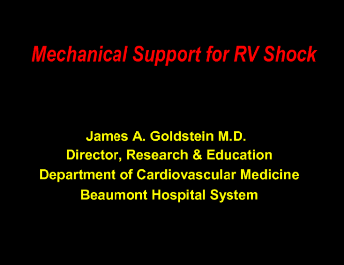 Mechanical Support for RV Shock