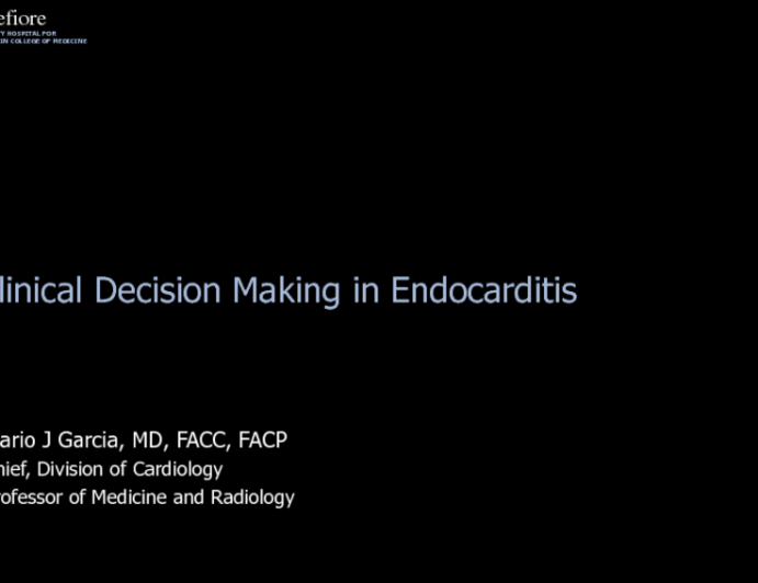  Clinical Decision Making in Endocarditis