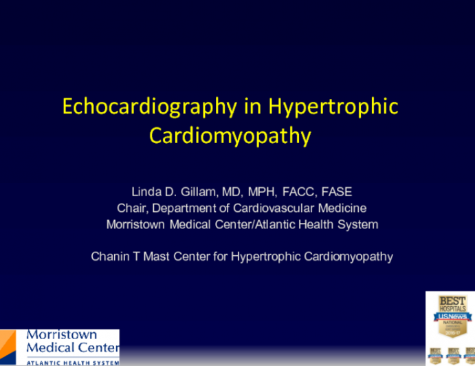  Echocardiolgraphy in Hypertrophic Cardiomyopathy