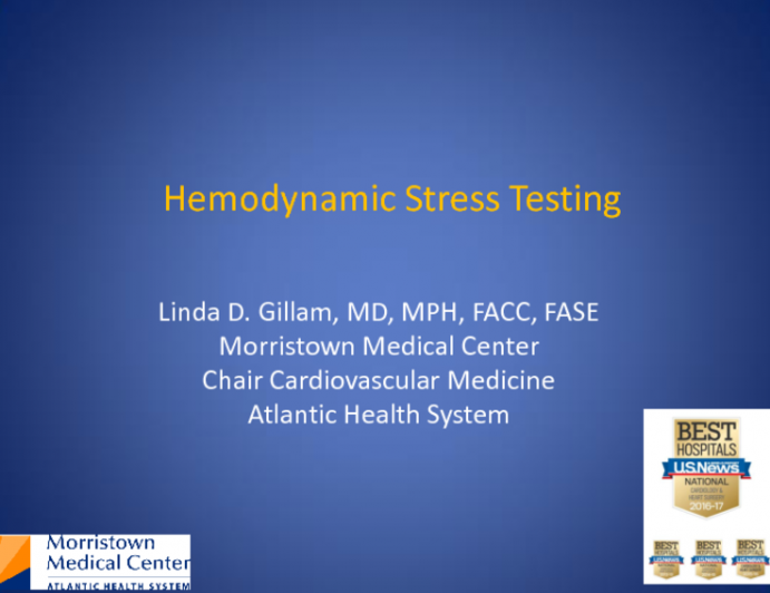 Hemodynamic Stress Testing