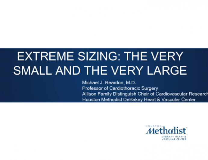 Extreme Sizing: The Very Small and the Very Large