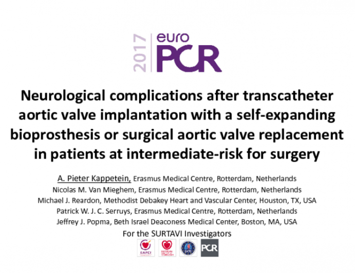Neurological Complications After Transcatheter Aortic Valve Implantation with a Self-Expanding Bioprosthesis or Surgical Aortic Valve Replacement in Patients at Intermediate-Risk for Surgery