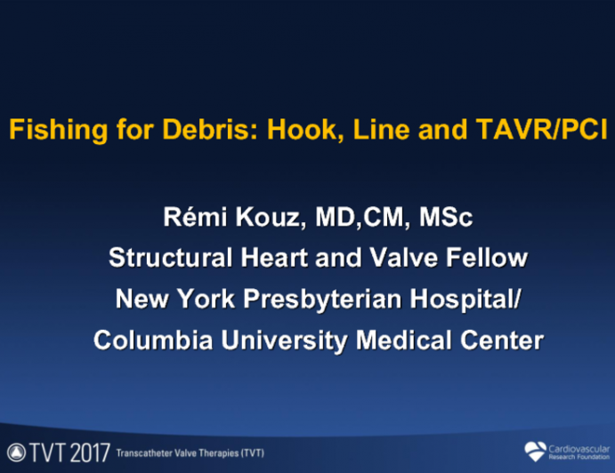 Fishing for Debris: Hook, Line, and TAVR/PCI