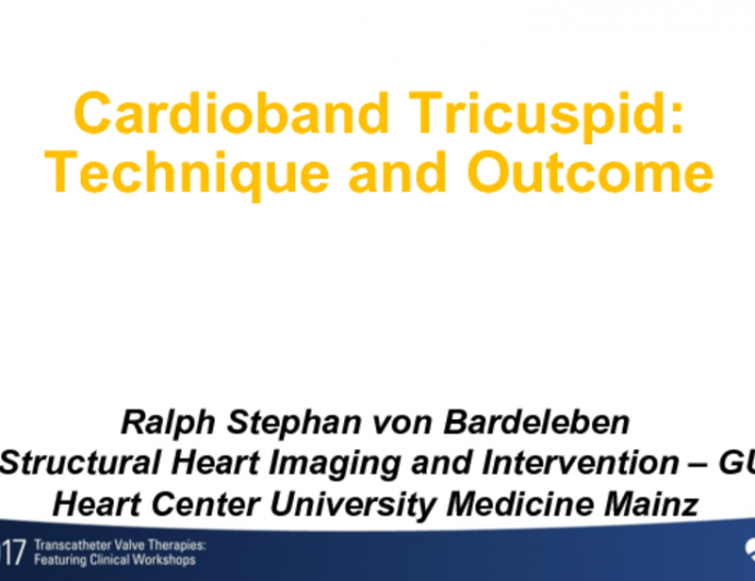 Cardioband for TR: Technique and Outcomes