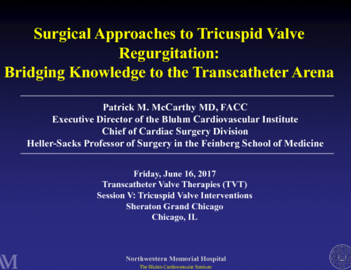 Surgical Approaches to Tricuspid Valve Regurgitation: Bridging Knowledge to the Transcatheter Arena
