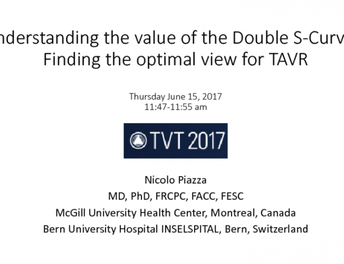 Understanding the Value of the FluoroCT “Double S Curve”: Finding the Optimal View for TAVR