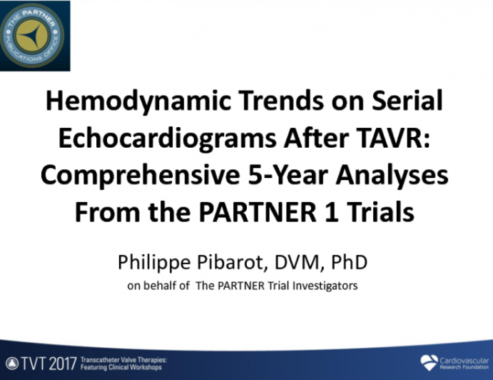 Hemodynamic Trends on Serial Echocardiograms After TAVR: Comprehensive 5-Year Analyses From the PARTNER 1 Trials