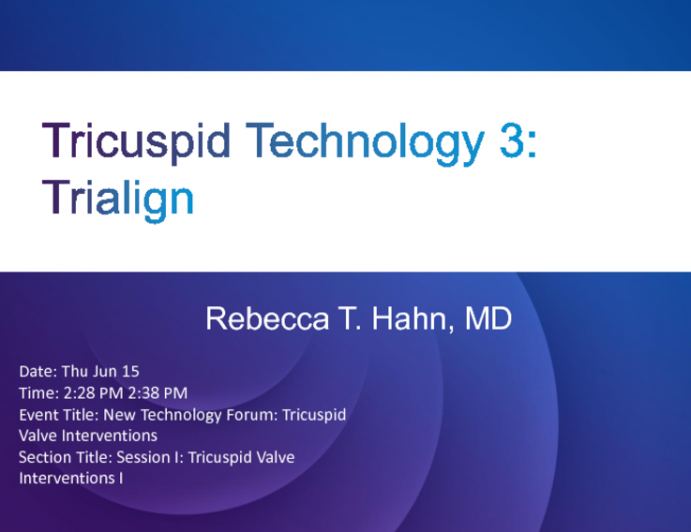 Tricuspid Technology 3: Trialign