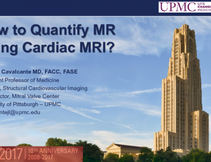 How to Quantify MR Using Cardiac MRI